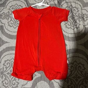 0-3 Little Sleepies Red Shorty